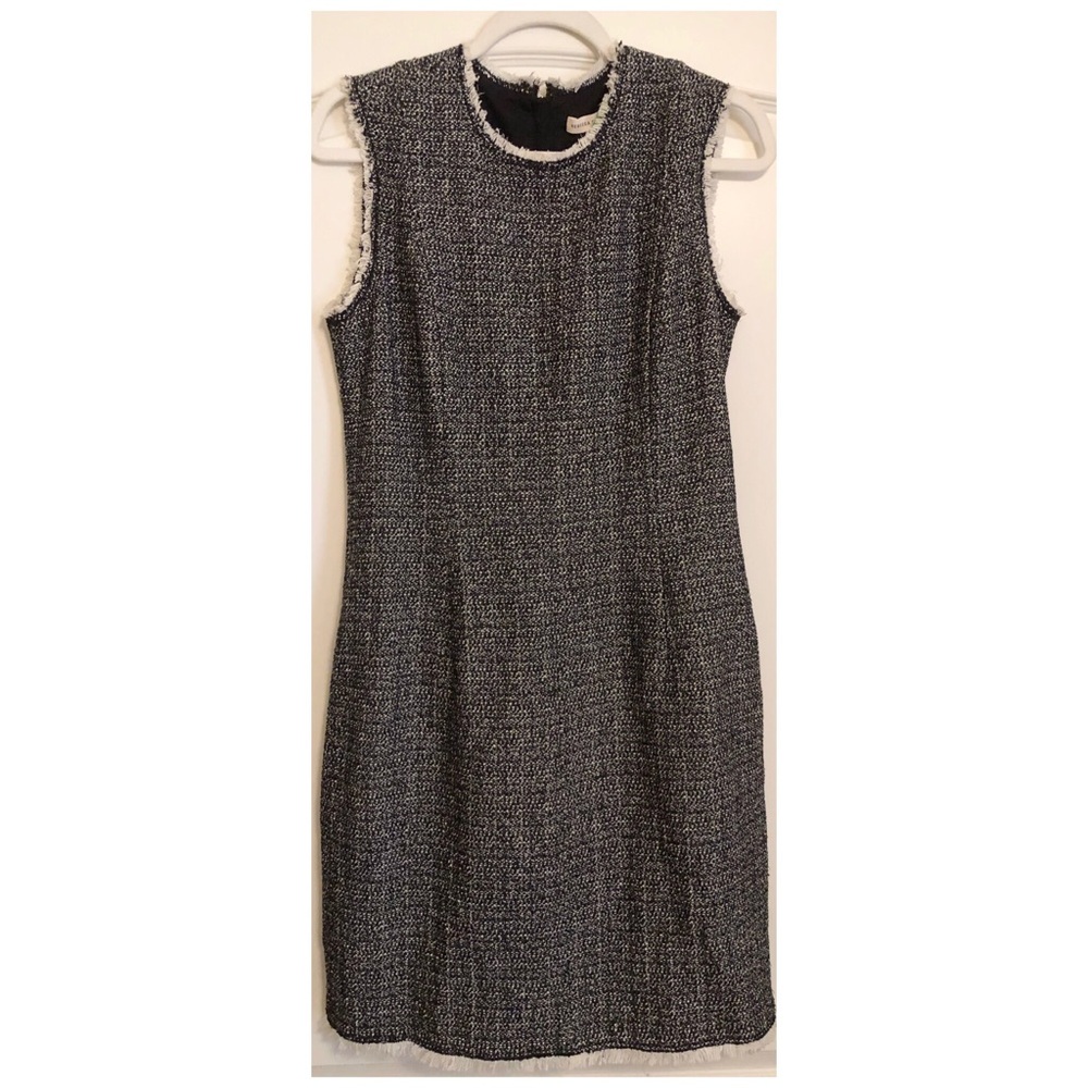 New Rebecca Taylor Shift Sheath Dress Boucle Tweed
